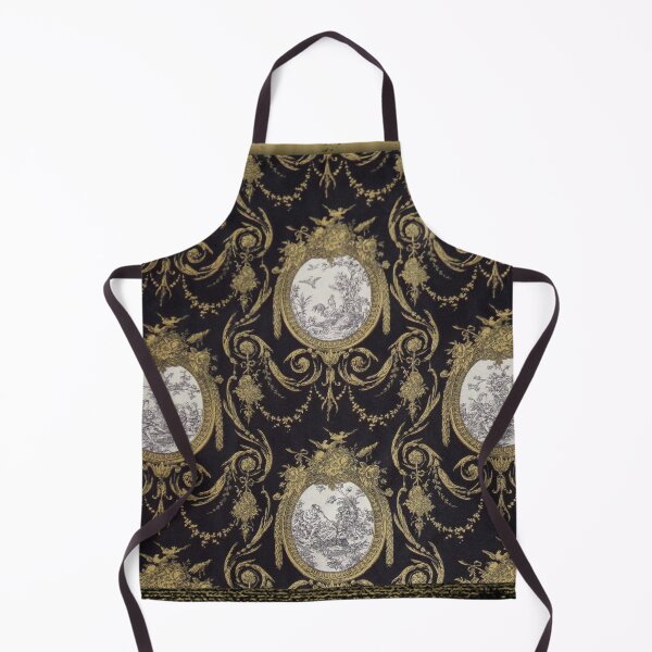 Item preview, Gold and Black Cameo Toile designed and sold by incarnations.