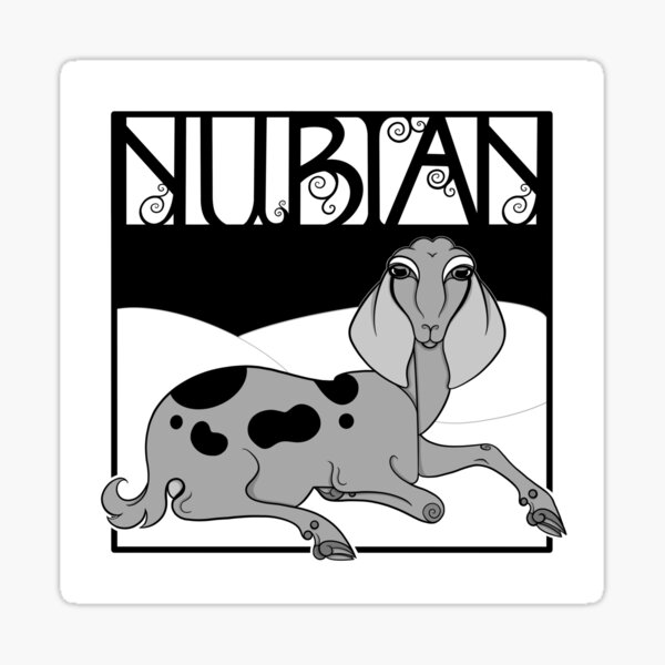 Nouveau Nubian Sticker