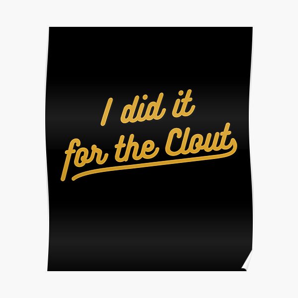 Clout Posters Redbubble - roblox music id clout offset