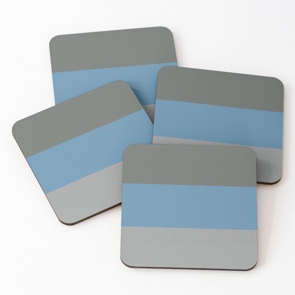 Item preview, BLUE GREY  - LIGHT GREY AND DARK GREY - STORMY BEACH  3 STRIPES BY OZCUSHIONSTOO - BEACH THEME   designed and sold by ozcushionstoo.