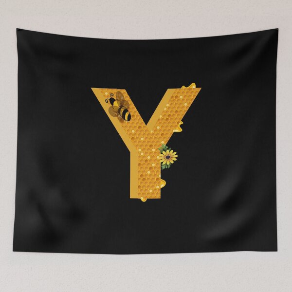Item preview, Alphabet Y Honeycomb Bee designed and sold by Fas Designs.