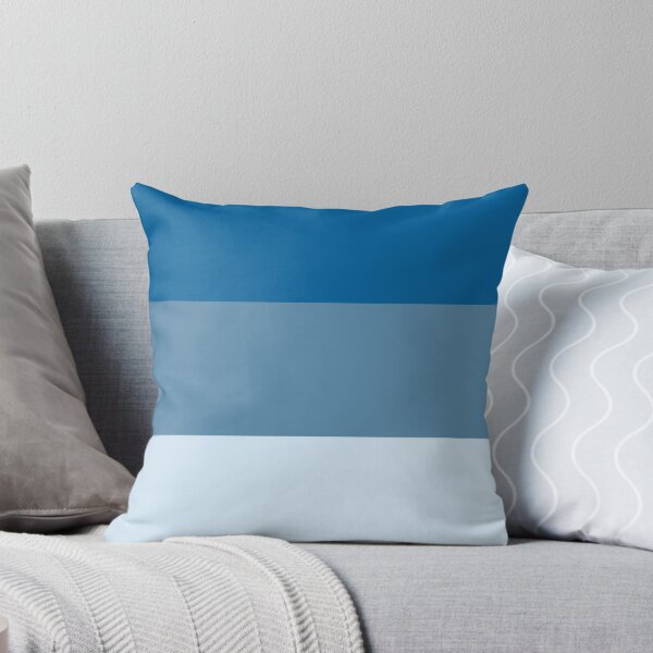Item preview, VERY  LIGHT BLUE - WHITE AND NAVY BLUE SEA DEPTHS 3 STRIPES BY OZCUSHIONSTOO - BEACH THEME   designed and sold by ozcushionstoo.