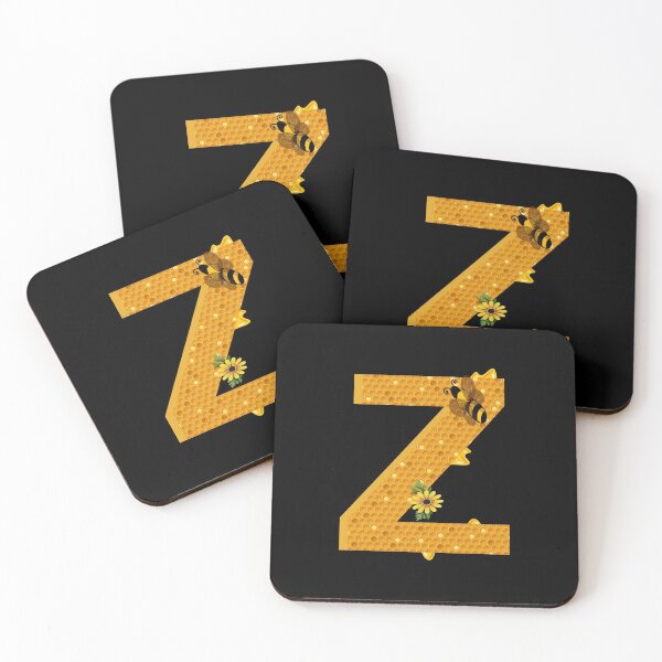 Item preview, Alphabet Z Honeycomb Bee designed and sold by Fas Designs.