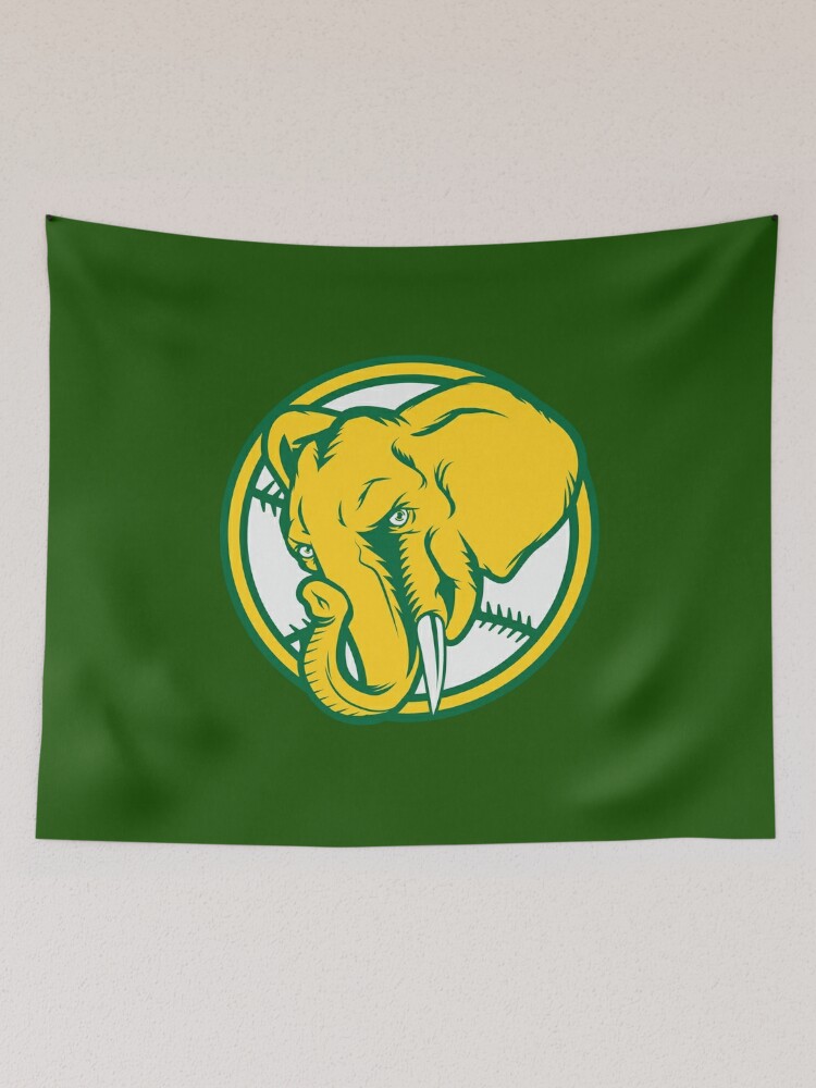 Philadelphia athletics elephant baseball mascot logo, hoodie