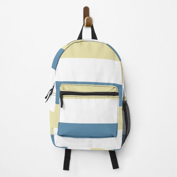 Item preview, GREY BLUE  - WHITE AND SAND YELLOW 3 STRIPES BY OZCUSHIONSTOO - BEACH THEME   designed and sold by ozcushionstoo.