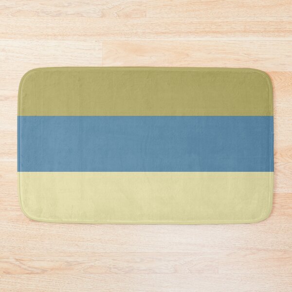 Item preview, GREY BLUE  -DARK SAND YELLOW  AND SAND YELLOW 3 STRIPES BY OZCUSHIONSTOO - BEACH THEME   designed and sold by ozcushionstoo.
