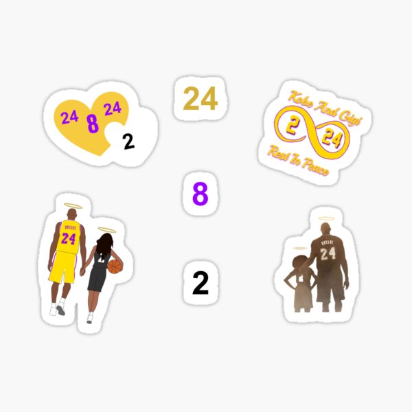 Pack d'autocollants Kobe et gigi Sticker
