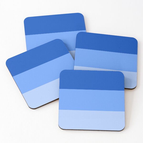 Item preview, VERY  LIGHT BLUE - SKY BLUE AND CHROMA KEY BLUE  3 STRIPES BY OZCUSHIONSTOO - BEACH THEME   designed and sold by ozcushionstoo.