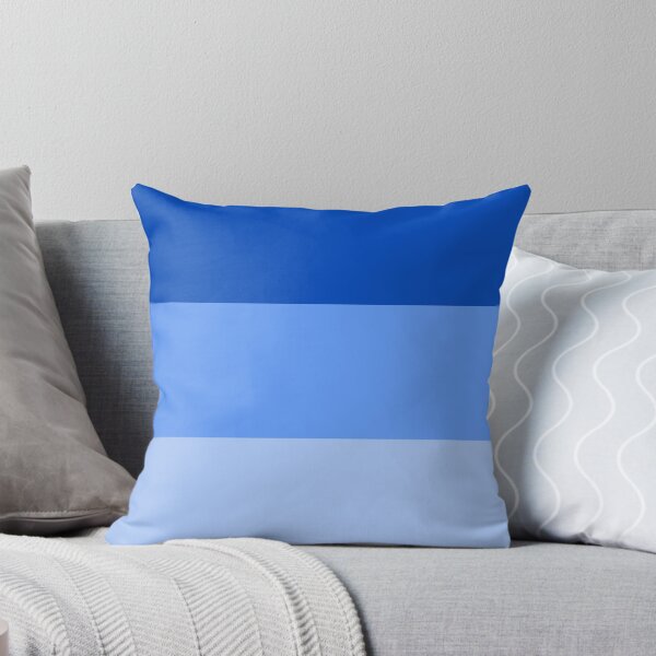 Item preview, VERY  LIGHT BLUE - SKY BLUE AND CHROMA KEY BLUE  3 STRIPES BY OZCUSHIONSTOO - BEACH THEME   designed and sold by ozcushionstoo.
