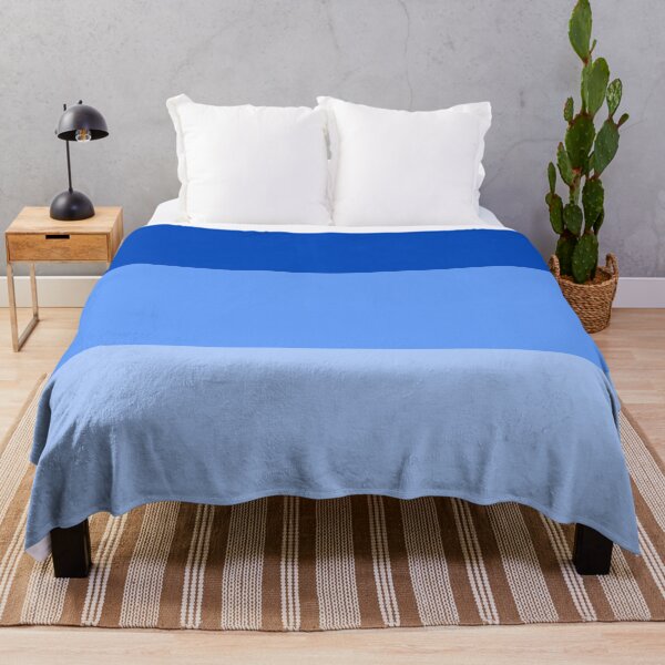 Item preview, VERY  LIGHT BLUE - SKY BLUE AND CHROMA KEY BLUE  3 STRIPES BY OZCUSHIONSTOO - BEACH THEME   designed and sold by ozcushionstoo.
