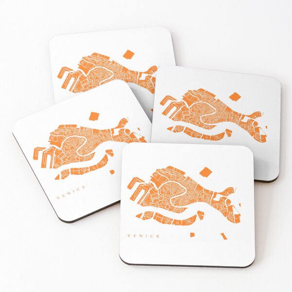 Item preview, Venice Map (Orange) designed and sold by CartoCreative.
