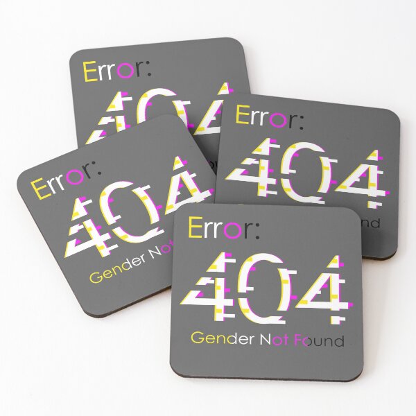 Item preview, Error 404, gender not found designed and sold by Alex-Chase.