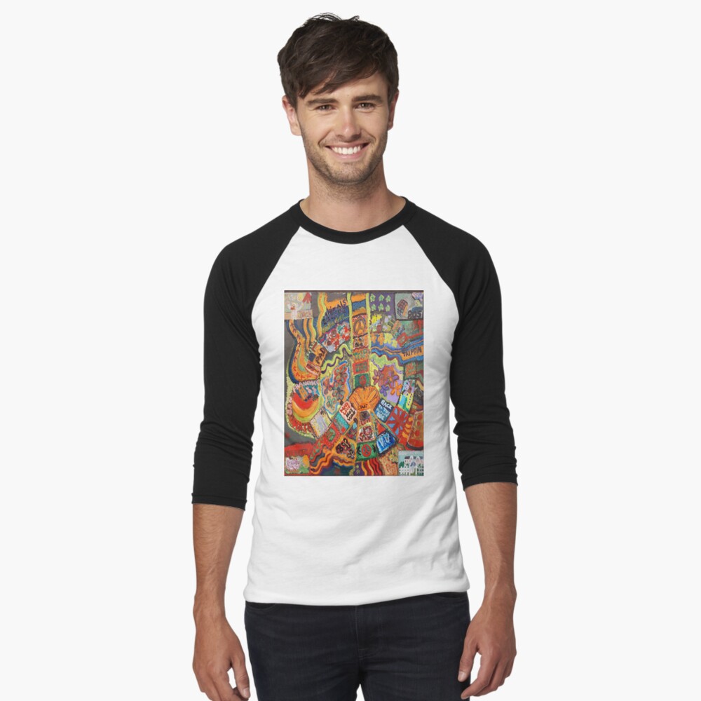 Item preview, Baseball ¾ Sleeve T-Shirt designed and sold by TrickyBeamy28.