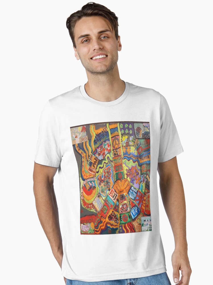 Thumbnail 2 of 7, Essential T-Shirt, Groovy 60s Peace designed and sold by TrickyBeamy28.