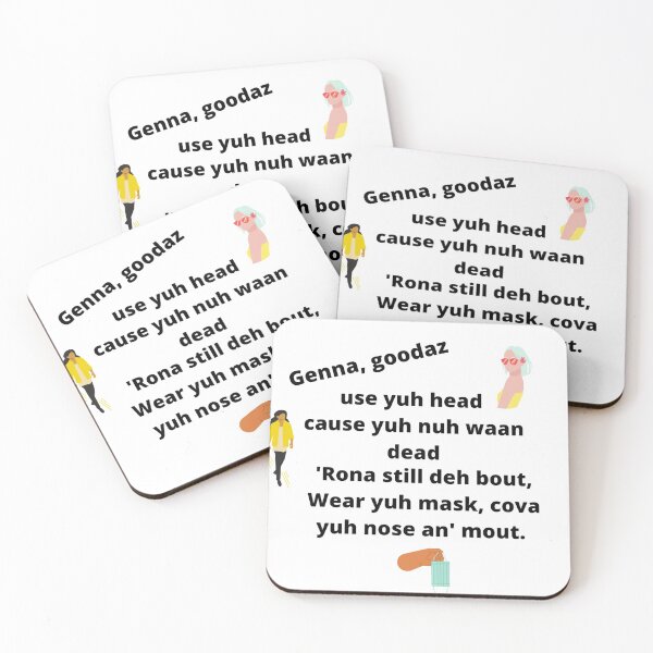 Item preview, Genna goodaz corona warning (black) designed and sold by kindryb.