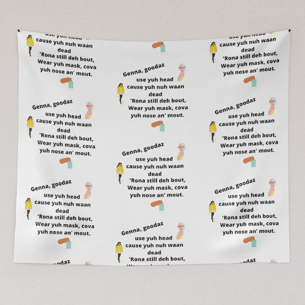 Item preview, Genna goodaz corona warning (black) designed and sold by kindryb.