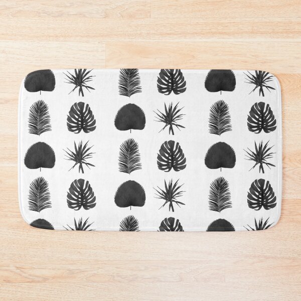 Item preview, Black And White Tropical Leaves Set designed and sold by marta-maria.