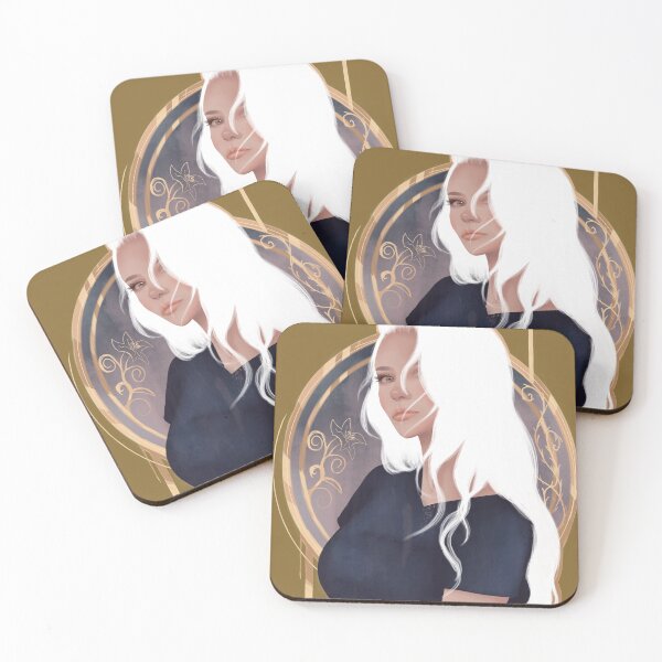 Item preview, mysterious girl white hair sticker designed and sold by cynicalpalette.