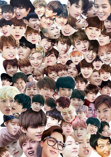 "BTS/Bangtan Sonyeondan - Faces" Posters by skiesofaurora | Redbubble