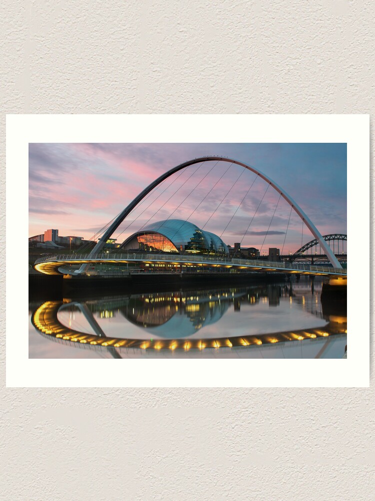 "Millenium Bridge Newcastle" Art Print by scottalexander Redbubble
