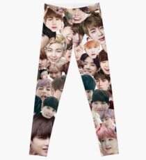 BTS/Bangtan Sonyeondan - Faces Leggings