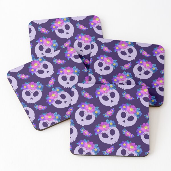 Item preview, Day of the Dead Sugar Skull Pattern dia de los muertos Halloween designed and sold by Draculaura2009.
