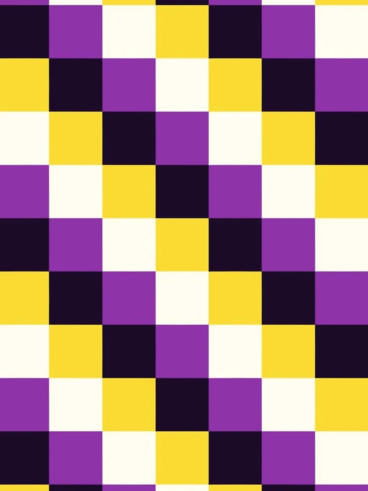 Thumbnail 4 of 4, iPhone Case, Nonbinary Checker Pattern designed and sold by Aroaes.
