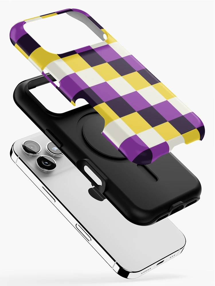 Thumbnail 2 of 4, iPhone Case, Nonbinary Checker Pattern designed and sold by Aroaes.