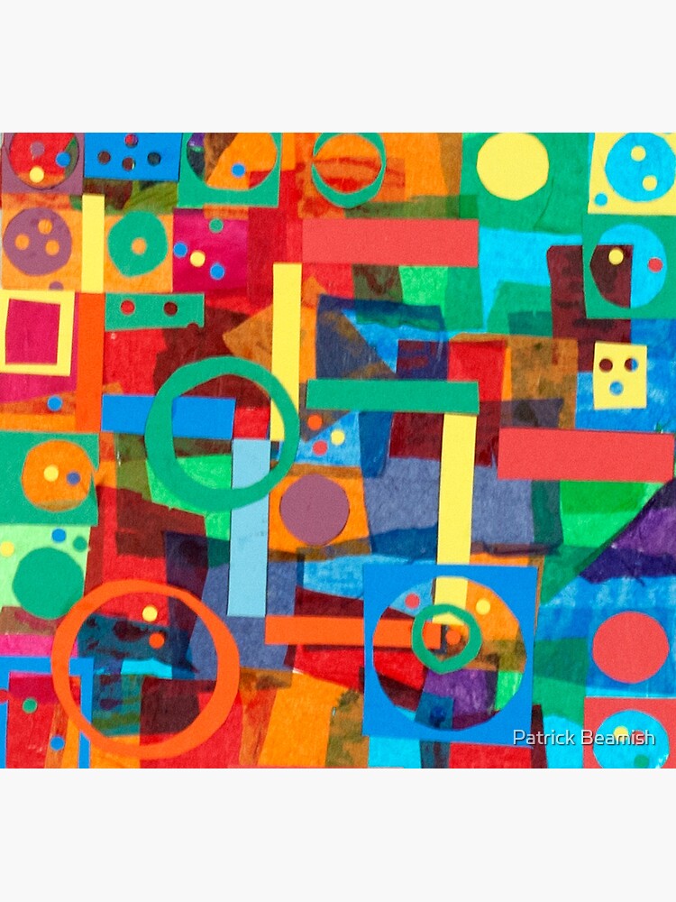 Thumbnail 2 of 2, Postcard, Shapes In Hues In Motion designed and sold by TrickyBeamy28.