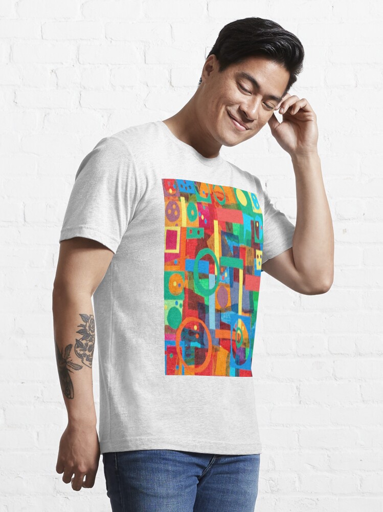 Alternate view of Shapes In Hues In Motion Essential T-Shirt