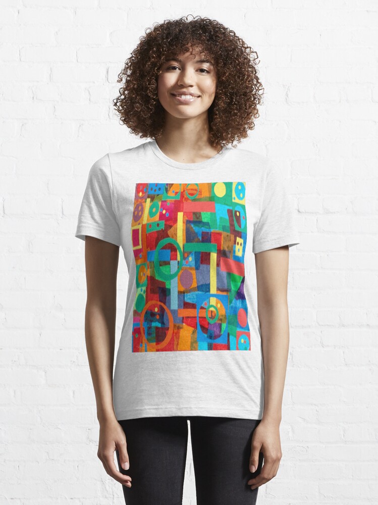 Alternate view of Shapes In Hues In Motion Essential T-Shirt