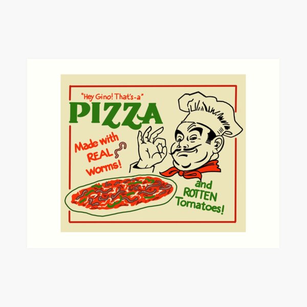 Tacky Vintage Pizza Box Art Print for Sale by F2GClothing