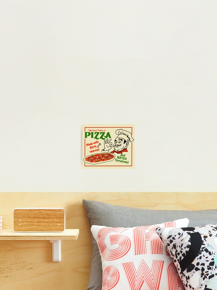 Tacky Vintage Pizza Box Art Board Print for Sale by F2GClothing