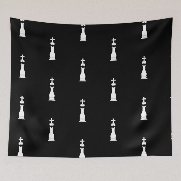 Item preview, King in Chess Wearing A Mask designed and sold by somebasic.