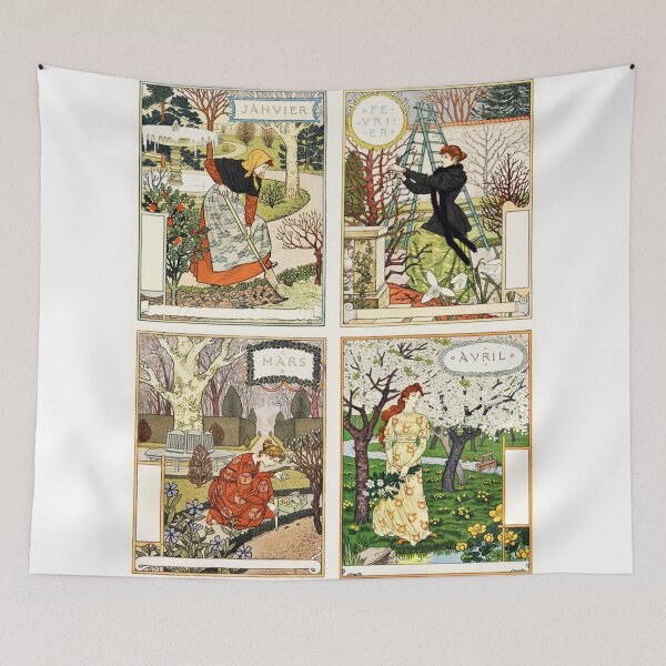 Item preview, Set 1/3 Eugène Grasset’s Art Nouveau Calendar January February March April  designed and sold by WizardsWorld.