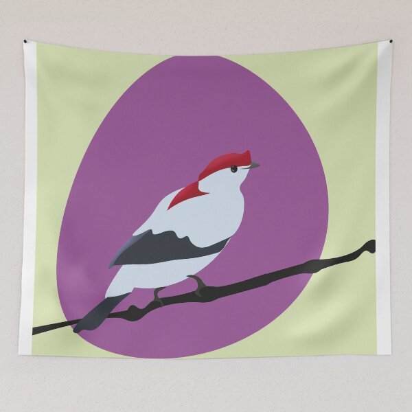 Item preview,  Bird - The Araripe Manakin -ENDANGERED - Purple designed and sold by avi-98.