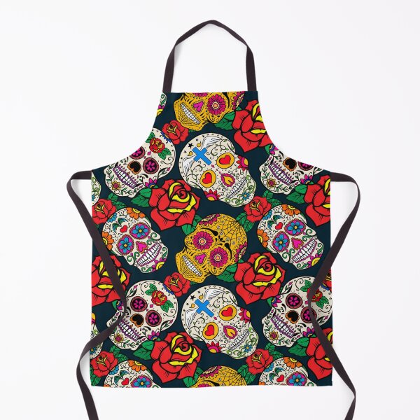 Item preview, Day of the Dead Sugar Skull Pattern dia de los muertos Halloween designed and sold by Draculaura2009.