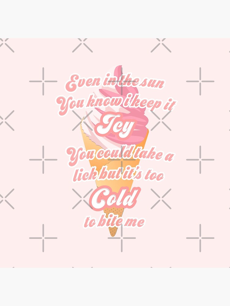 Póster «Letra Ice Cream de Blackpink & Selena Gomez» de Asraeyla