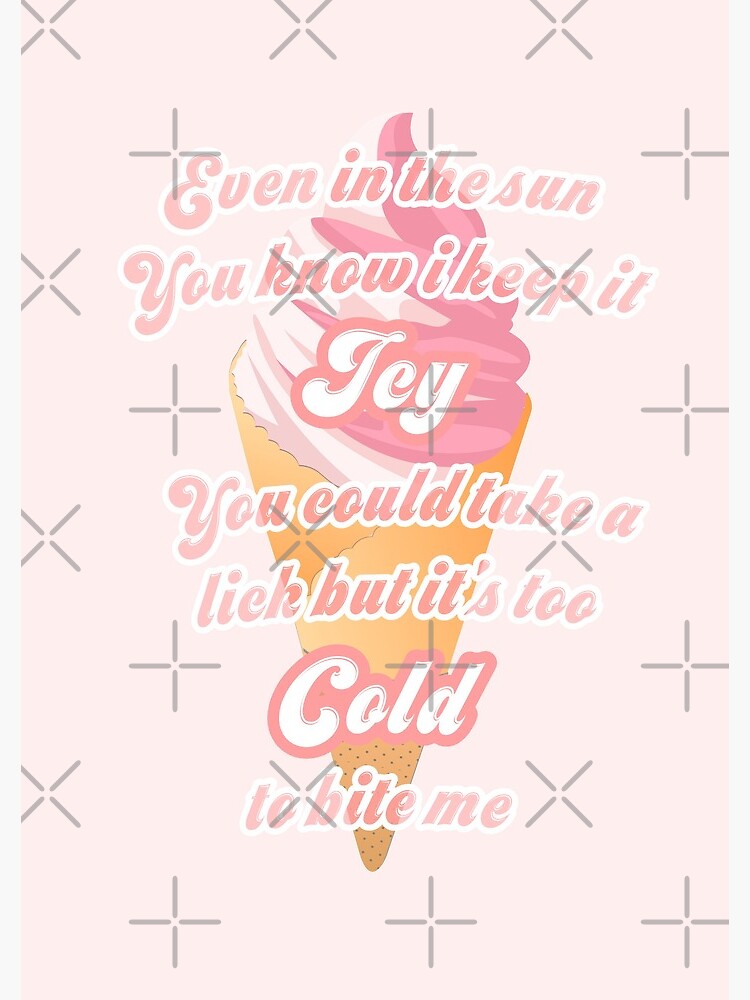 "Ice cream lyrics Blackpink & Selena Gomez" Spiral Notebook by Asraeyla