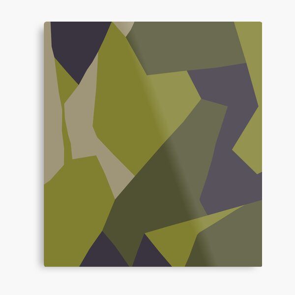 Sharp Edges Splinter Camo | Metal Print