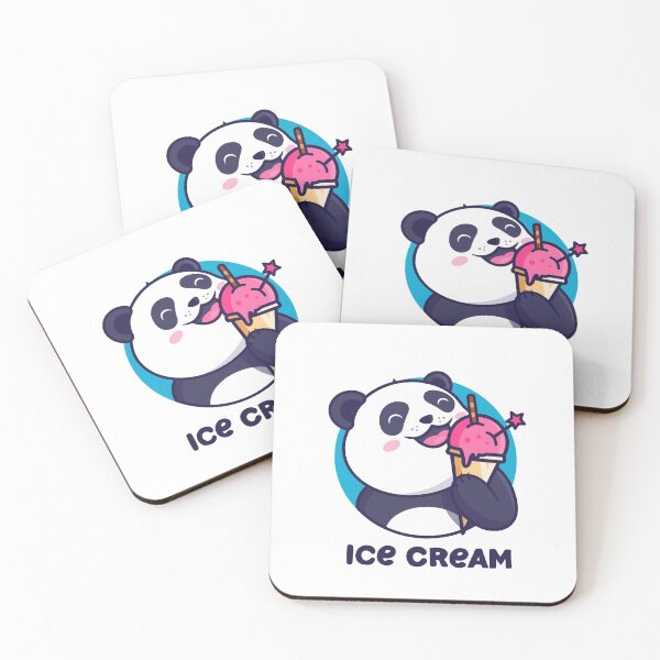 Item preview, Panda Ice Cream designed and sold by PickCreation.