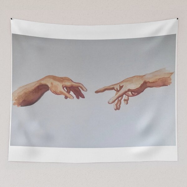 Item preview,  The Creation of Watercolor Adam designed and sold by Katie-the-Human.