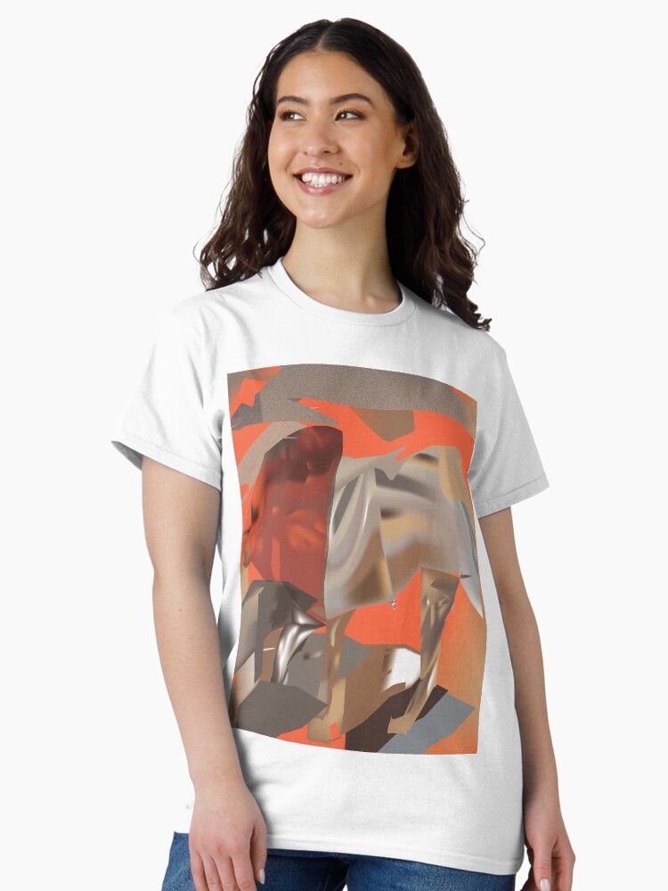 Thumbnail 2 of 7, Classic T-Shirt, Lion Lost In Sandstorm designed and sold by TrickyBeamy28.