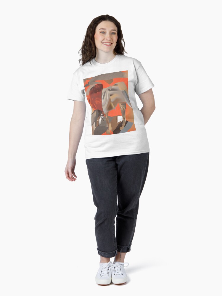 Thumbnail 4 of 7, Classic T-Shirt, Lion Lost In Sandstorm designed and sold by TrickyBeamy28.