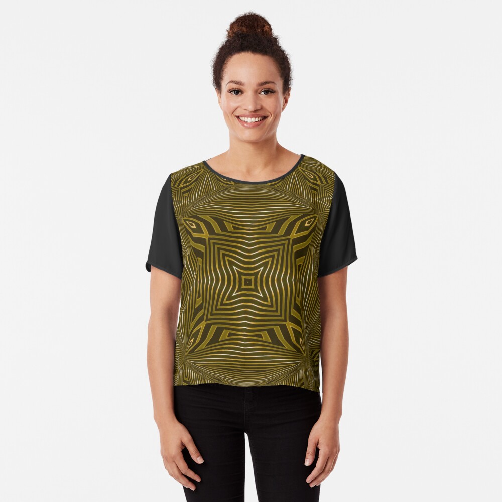 Copperworks Lattice (2) Chiffon Top