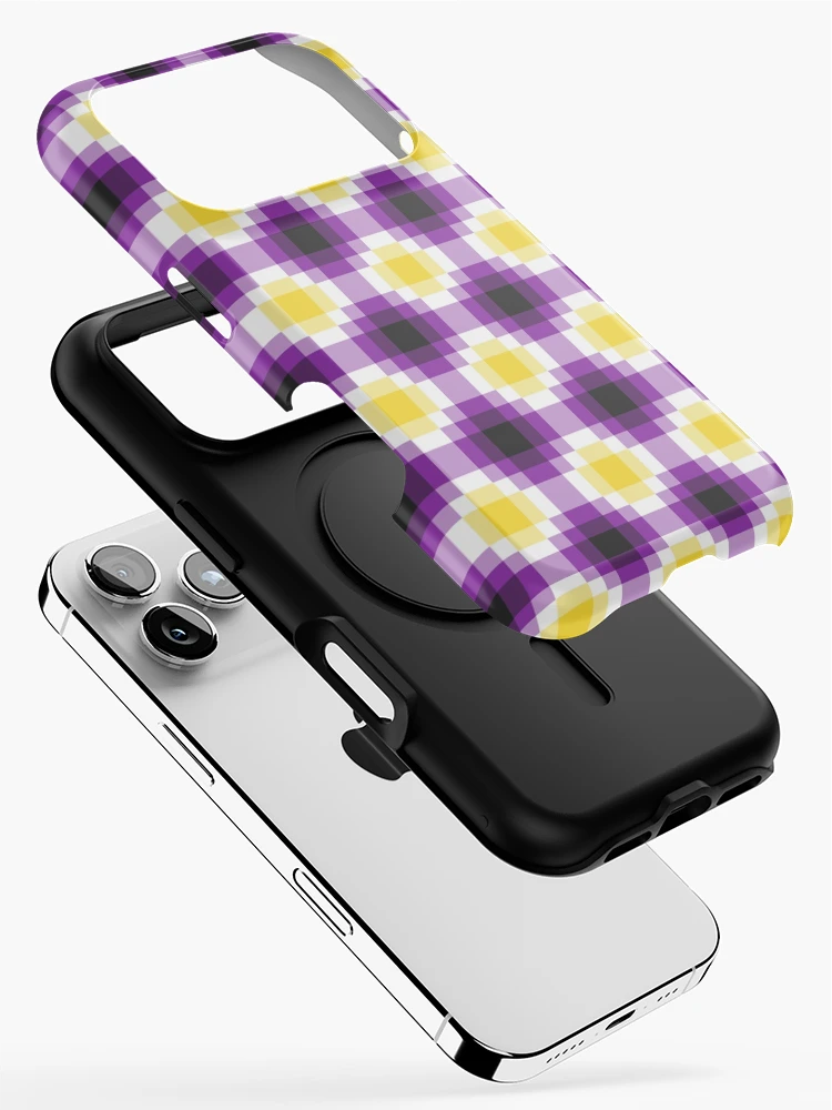 Thumbnail 2 of 4, iPhone Case, Nonbinary Gradient Diamond Pattern designed and sold by Aroaes.