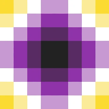 Artwork thumbnail, Nonbinary Gradient Diamond Pattern by Aroaes