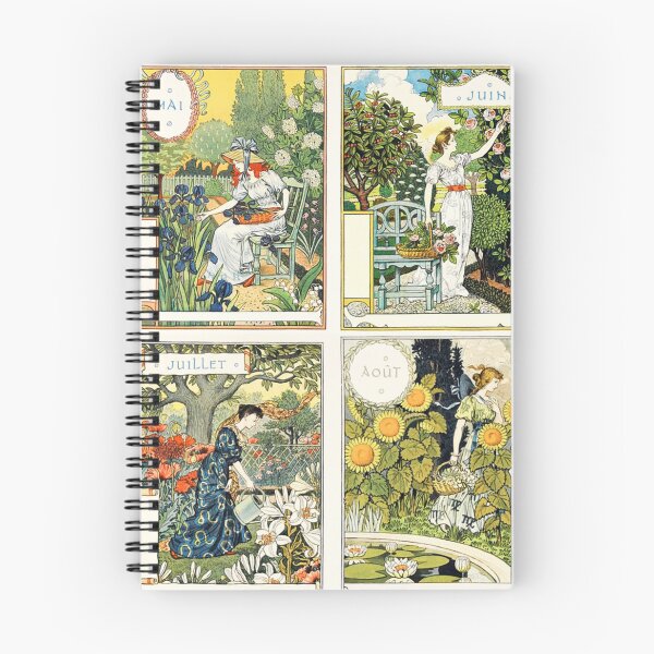 Item preview, Set 2/3 Eugène Grasset’s Art Nouveau Calendar May June July August designed and sold by WizardsWorld.