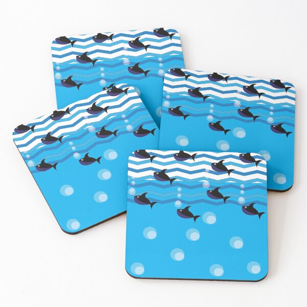 Item preview, Cute Baby Sharks in the Ocean designed and sold by Nisha Prabhu.
