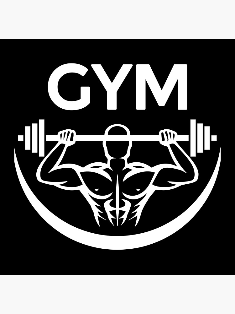"GYM White" Poster for Sale by kamorim Redbubble